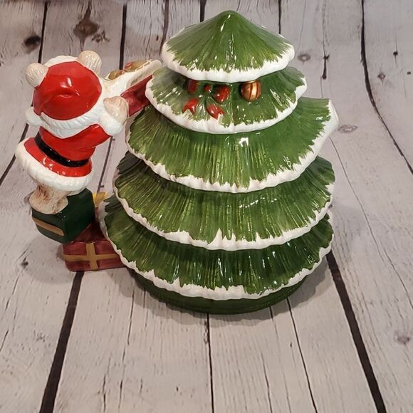 World Bazaars Inc Christmas tree teapot - Picture 4 of 5